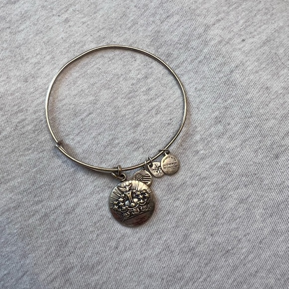 Alex and Ani Silver Charm Bangle Bracelet - Picture 1 of 3